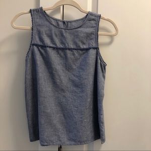 J. Crew Cotton Linen Pom Shell